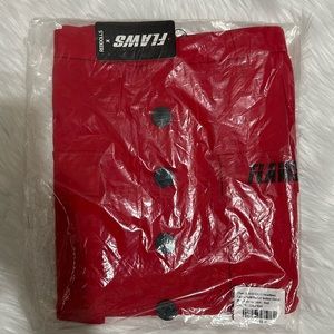 Red Midi Bodycon Skirt